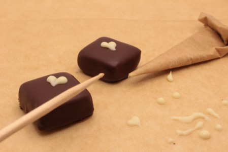 Pralinen mit Herzen